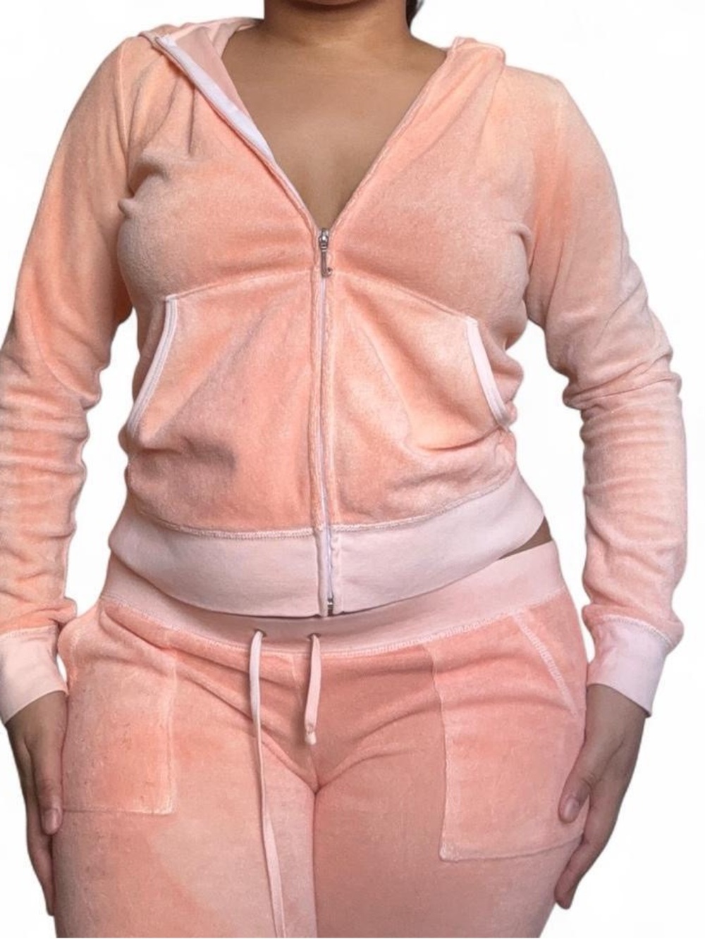 Juicy Couture Peach Velour Tracksuit